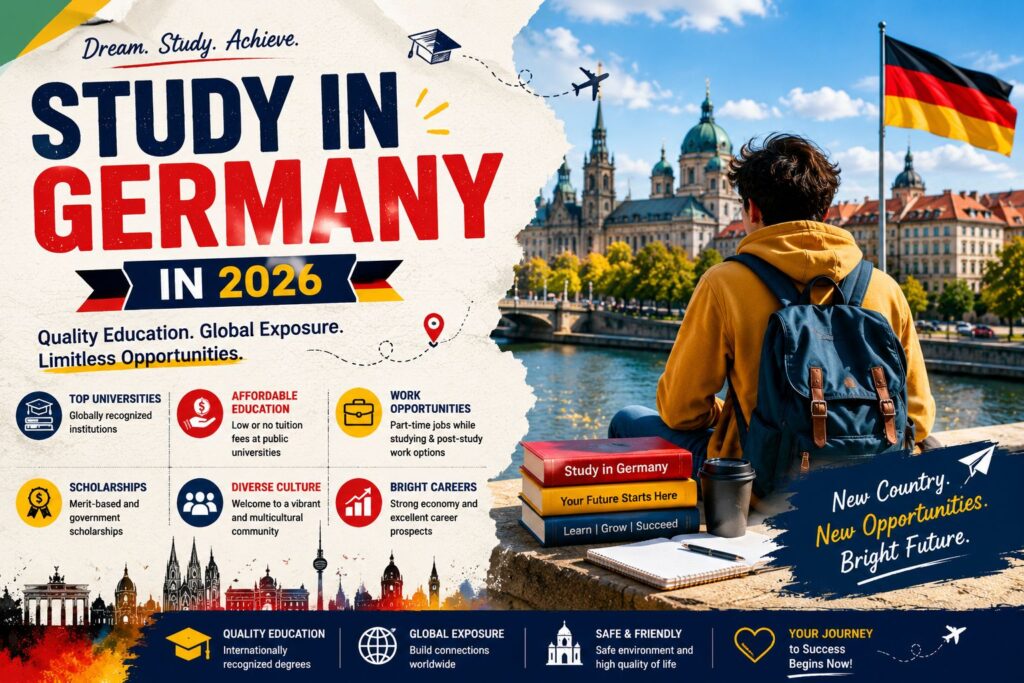 Study in Germany: Opportunities for international students, including affordable education, scholarships, and career prospects